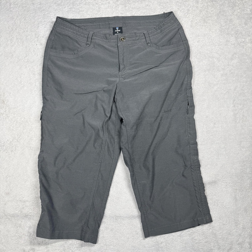 Kuhl Capri Pants Womens 8 Hiking Quick Dry Lightweight Zip Pocket 6236